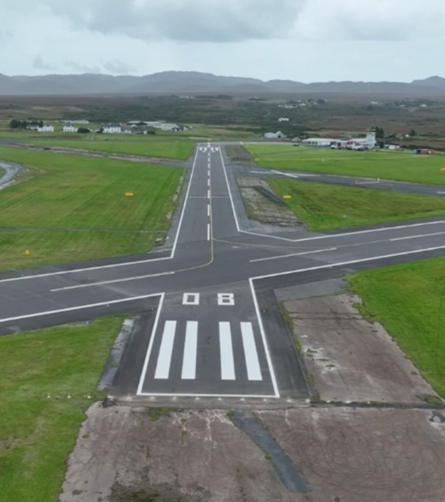 Asphalt Production & Runway Surfacing Take Off at Islay Airport-Nature
