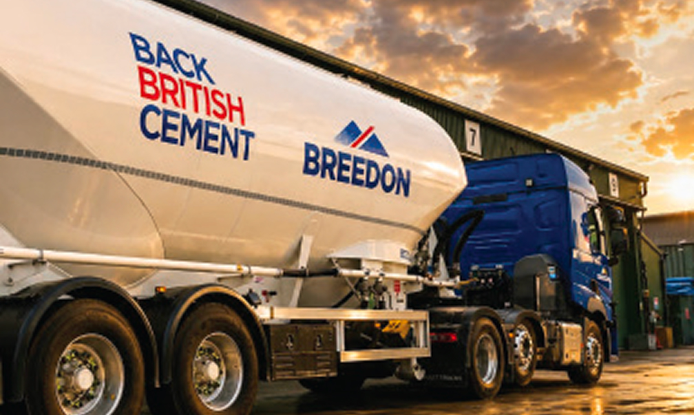 Back British Cement truck